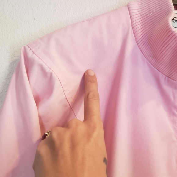 Vintage Country Concepts pink jacket light coat lined 80s women's size small - Picture 4 of 5